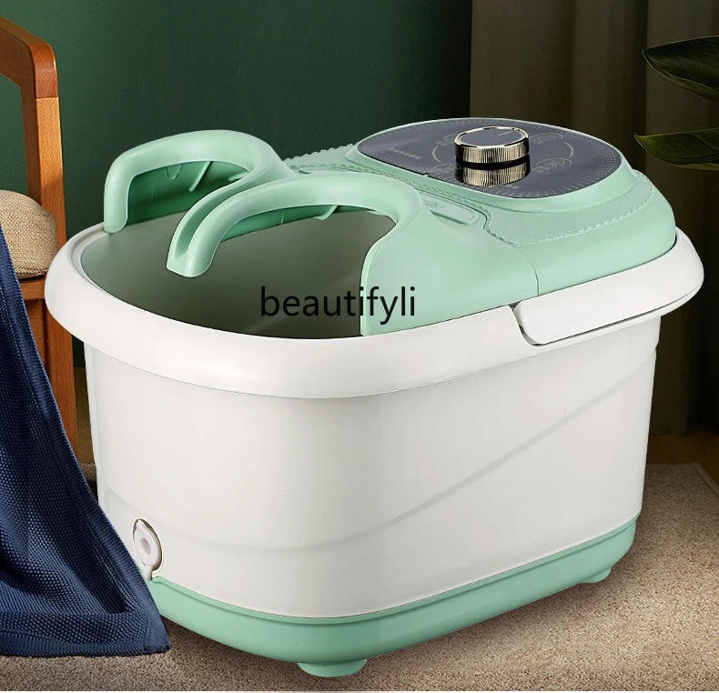 

Foot bath bubble electric heating, household bath foot massage massager foot bucket