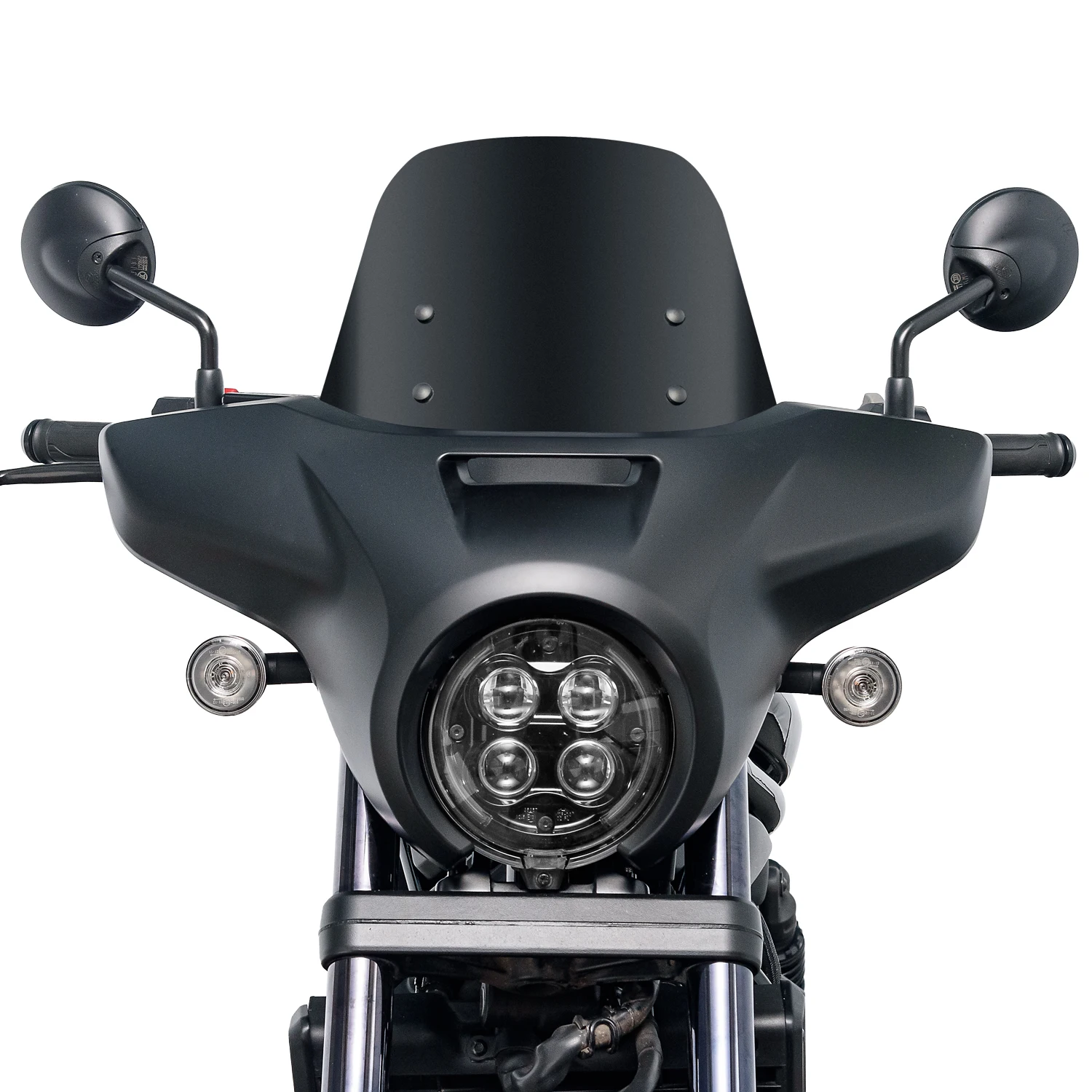Image of WOLFLINE Frontscheinwerferabdeckung für Honda CMX1100 2021-2026 Scheinwerferverkleidung zur Reduzierung des Winddrucks, einfache Installation, für Wochenendfahrten auf der Autobahn und tägliche