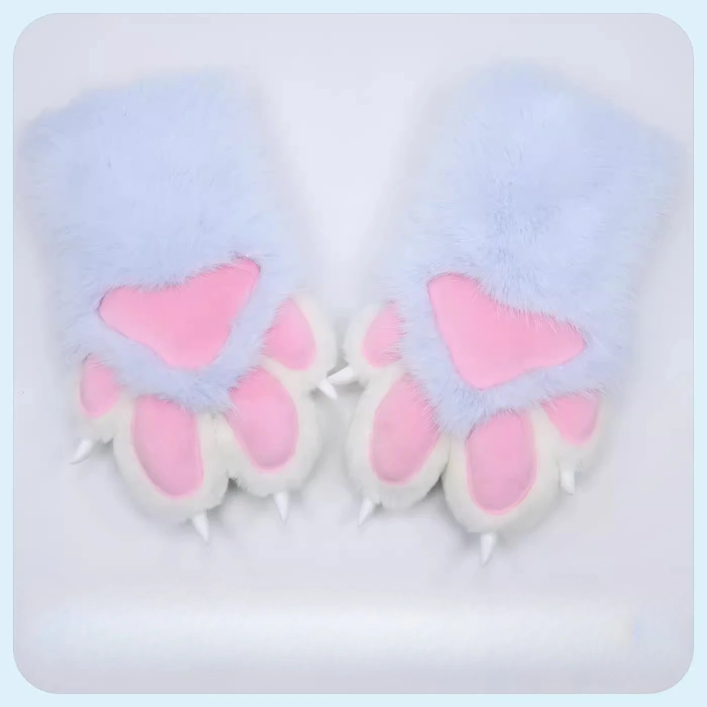 21 Colour Plush Furry Cat Claw Gloves Fursuit Animal Fox Paws Halloween Cosplay Costume Accessories Performance Props Kid Gift