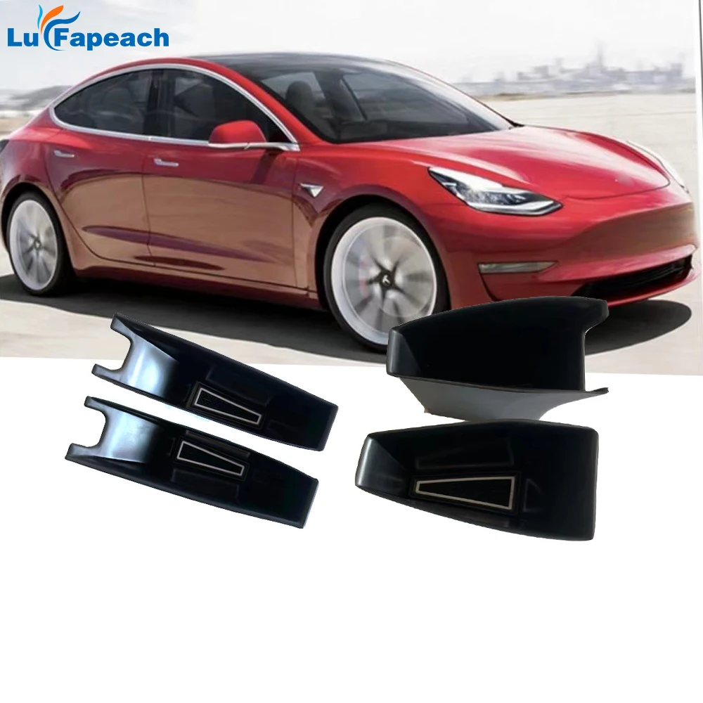 

Suitable For Tesla Model3 2021 Model Y Auto Organizer Armrest DoorStorage Box Modified Interior ABS Tray Car Accessories Holder