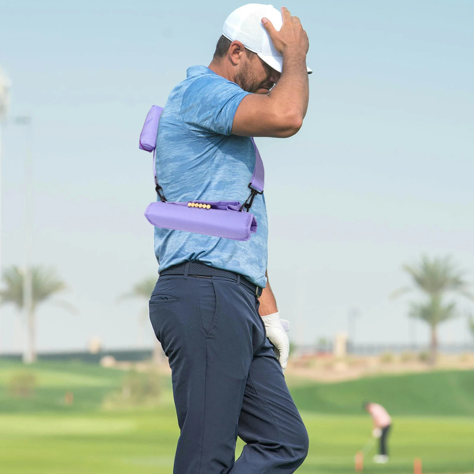 

Portable Bag with Ball Pouch Compact Durable Travel Practice Carry Case for Men Women Golf Bag