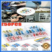 250pcs New Waterproof Solder Seal Sleeve Heat Shrink Butt Wire Connectors Terminals Auto Parts