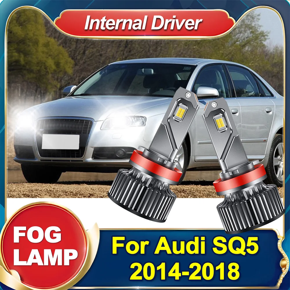 

Светодиодные противотуманные фары H11 H8 H9 DRL с реальным 360-градусным освещением, передние противотуманные лампы для Audi SQ5 2014-2018