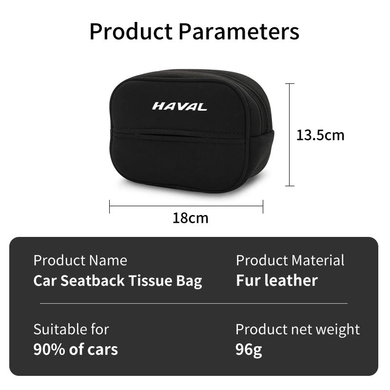 Car Seatback Tissue Box Paper Storage Bag Napkin Holder Accessories For Great Wall Haval F7 H6 H2 H3 H5 H7 2026 H8 H9 2025 M4