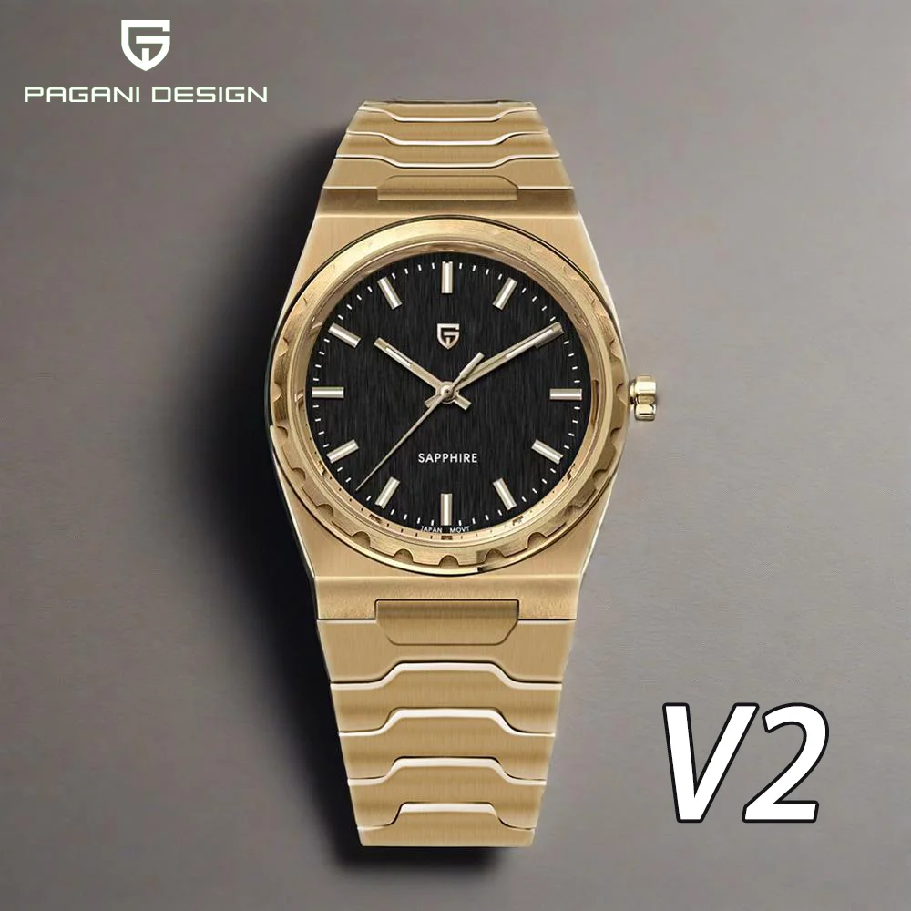 

2025 New PAGANI DESIGN Men's casual Quartz Watch 37MM VJ21 Sapphire Stainless Steel Waterproof Wristwatches Reloj Hombre PDYS020