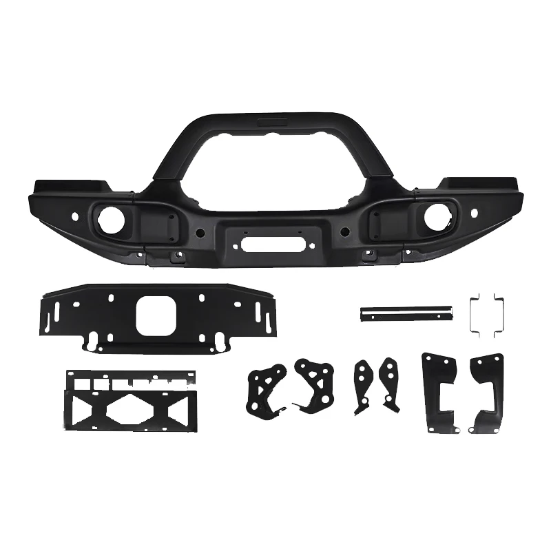 

STLFAuto Accessories a EV Front Bumper JeepS Wra Ngler JL2018+ Carbon Steel Front Bumper.