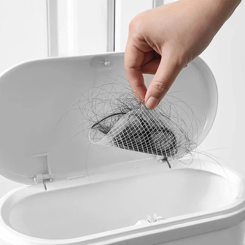 10-50pc Disposable Mesh Floor Drain Stickers Hair Catcher Stopper Bathroom Shower Drain Cover Anti-blocking Filter Sink Strainer - view 3