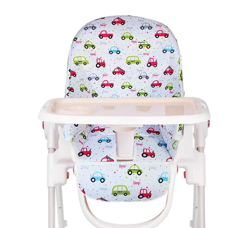 Baby Chair Cushion Oxford Cover Compatible Dinner High Chair Seat Case Cartoon Replacement Protection Pad Baby Accessories