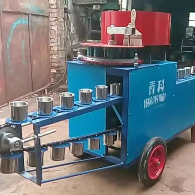Custom Flower Seedling Potting Machine, Plant Nursery Pot Making And Bagging Machine, Non-woven Soil Filling Machine