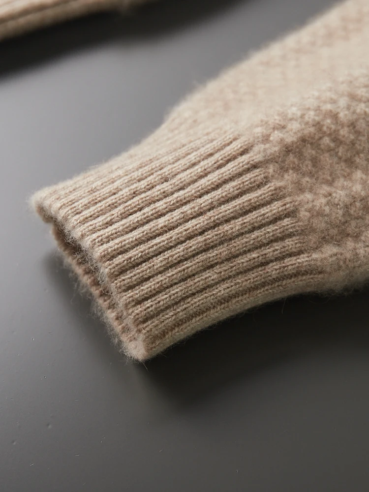 Luxury Autumn Winter Smart Casual Sweater 100% Cashmere Knitwear Men's Thick Soft Warm O-Neck Pullover Business Male Clothes Top