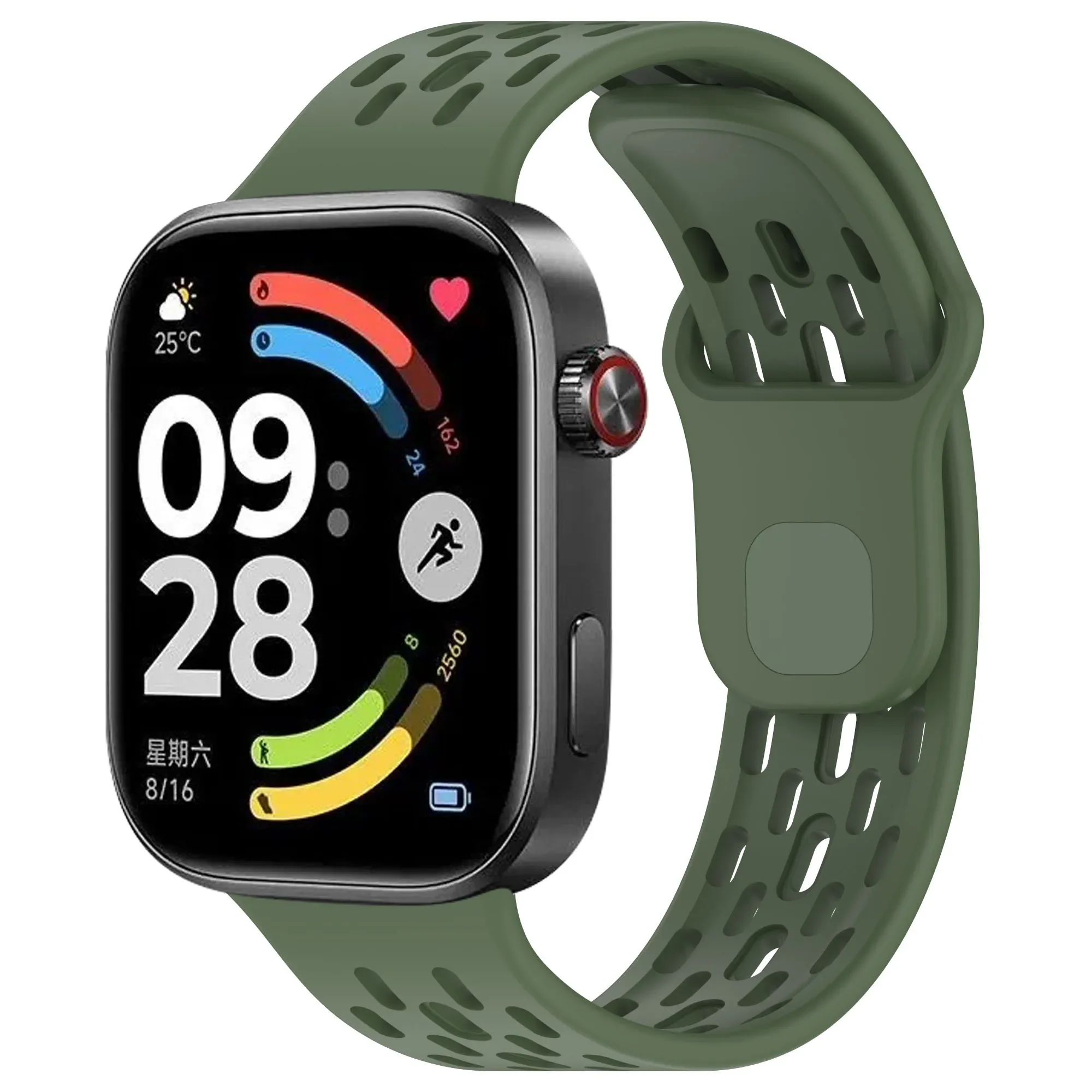 Silikonarmband für Redmi Watch 6 Active 6 Lite 6 5 4 Sportliches Komfortables Armband für Xiaomi Mi Band 10 Pro 9 Pro 8 Pro – Detail 4