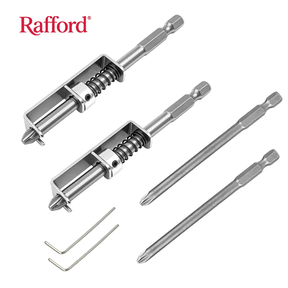 Spring-Loaded Screw Holder Drill Bit Anti-Drop Screwdriver Bit Fixing Clamp Set, Suitable for Electricians and Home DIY Repairs.