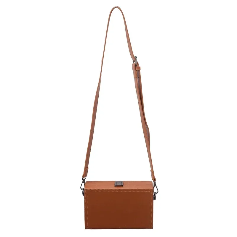 

PU Solid Hasp Square Crossbody Crossbody Bags Light Luxury Versatile Shoulder Bags 2025 Hot Sale Youth Trendy Bags for Women