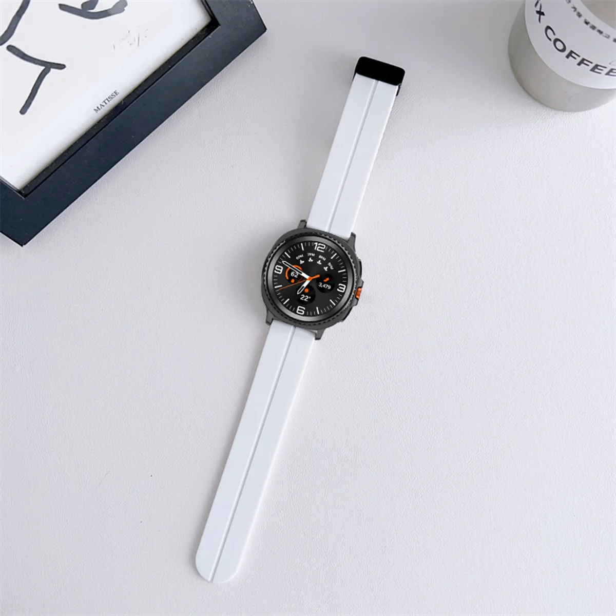 حزام سيليكون لساعة سامسونج جالاكسي 8 40 مللي متر 44 مللي متر 8 كلاسيكي 46 مللي متر حزام مشبك مغناطيسي لساعة جالاكسي الترا 2025 47 مللي متر سوار #4