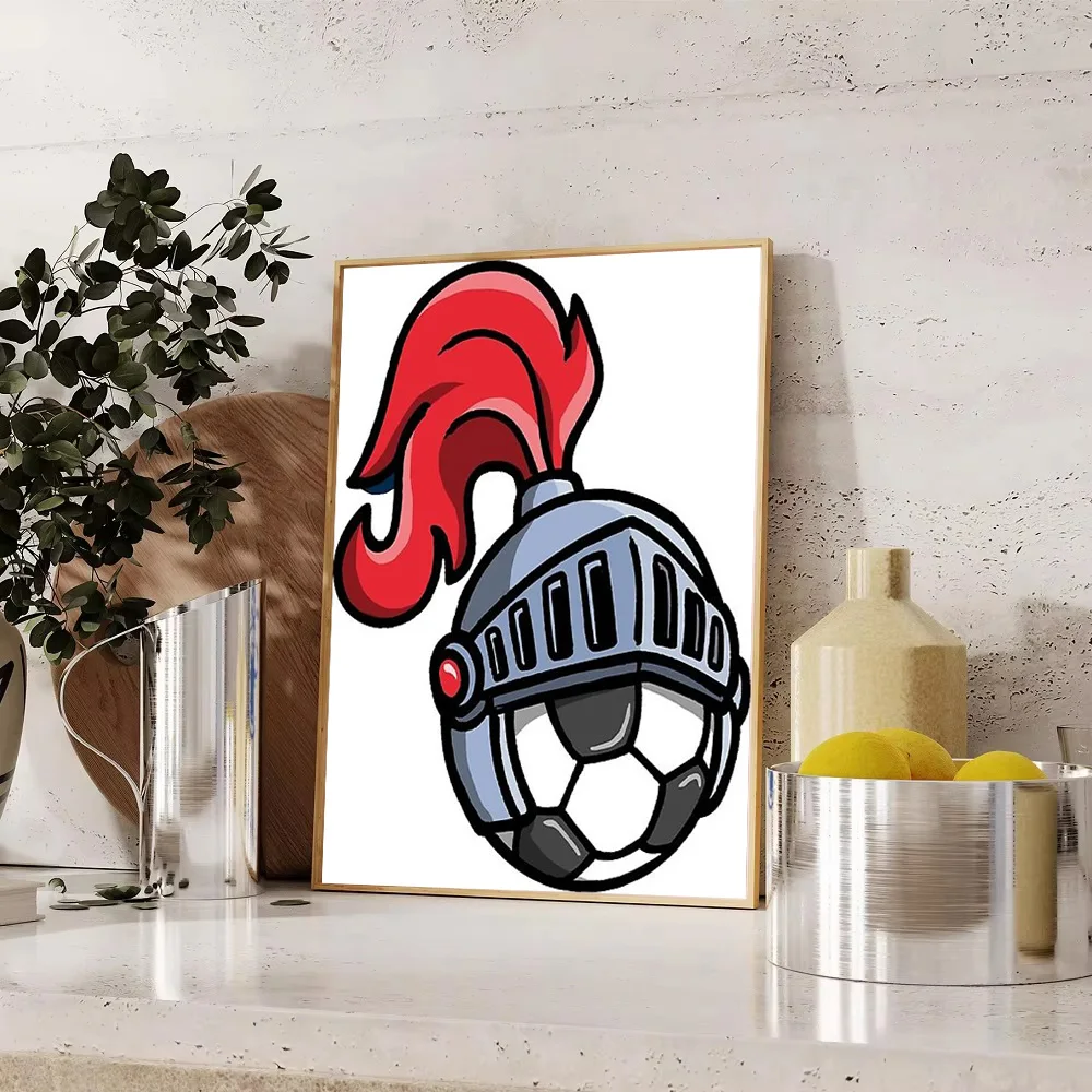 فارس القرون الوسطى قماش جدار الفن الفايكنج خوذة صورة ديكور المنزل فايكنغ ديكور درع طباعة معركة درع الخيال الفن #1