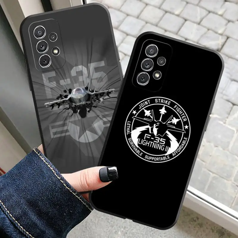 Joint Strike Fighter F-35 Lightning Phone Case For Samsung S20 Lite S22 S30 Ultra S21 Fe S10 S9 E Plus Macia Soft Silicone Cover