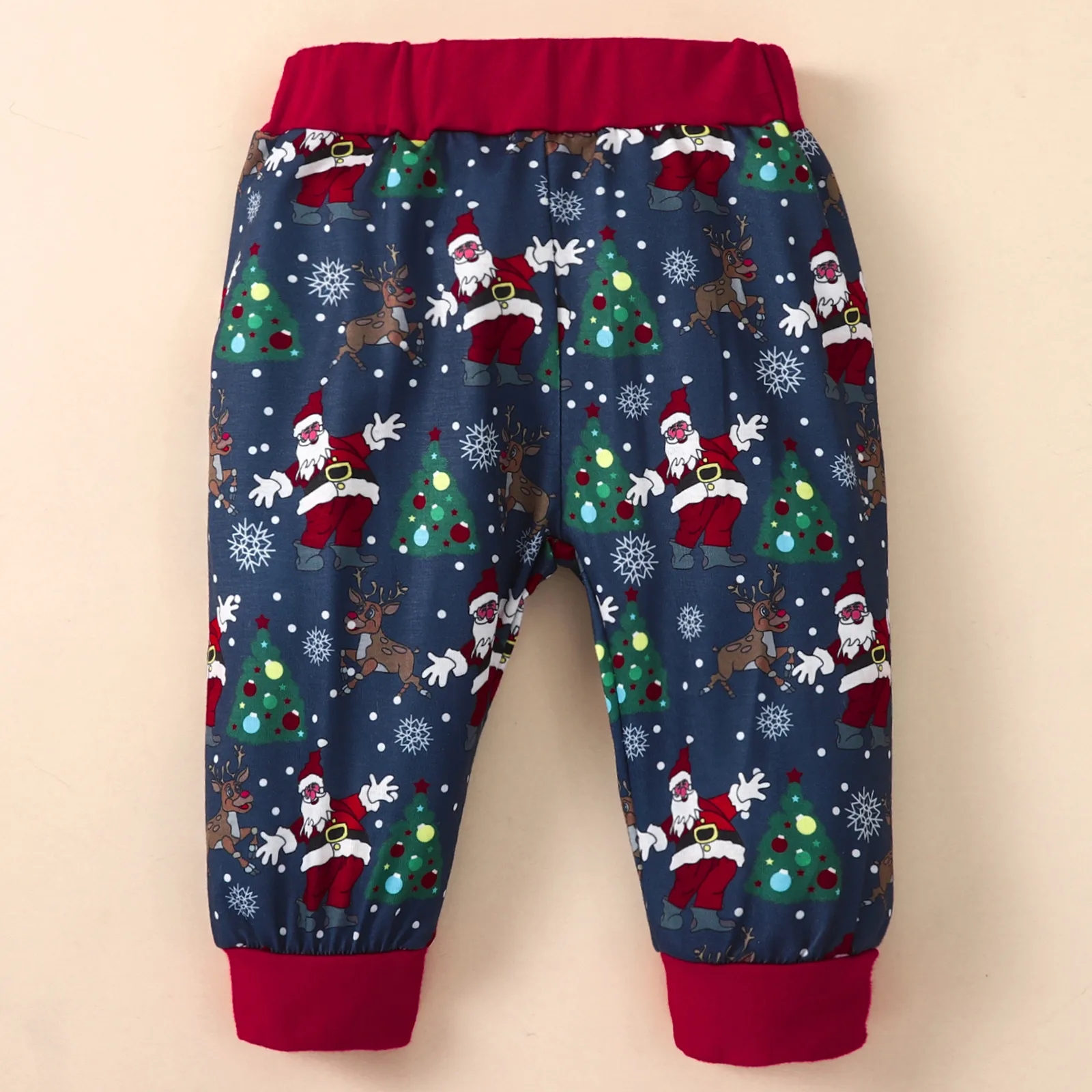 Infant Boys Girls Winter Long Sleeve Christmas Santa Cartoon Prints Romper Pants Hat Outfits New Born Baby Clothes for Girl