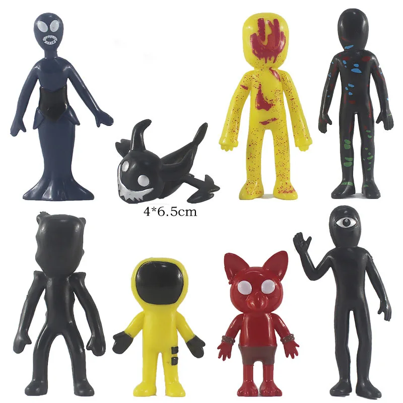 8/9Pcs Monster Alien Escape From Doors Gate Action Figure Horror Game GK Model Decoration Cry Spider Multi Eye Touch Toy Hobby
