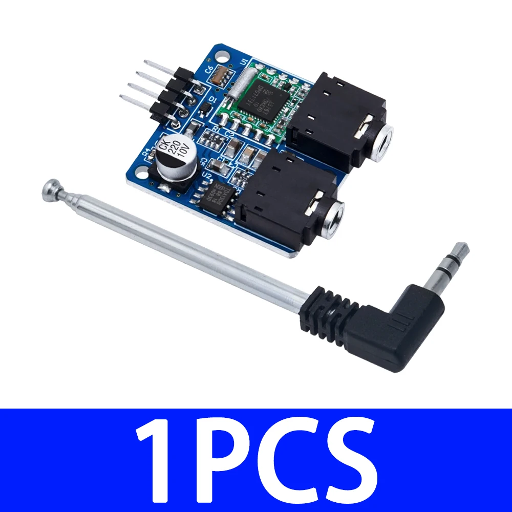 TEA5767 FM Stereo Radio Module 76-108MHz with Antenna For Arduino