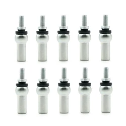10PCS Axial Ball And Socket Joints M6x1.0 Thread DIN71802 Socket Joints for Hardware And Engineering Use