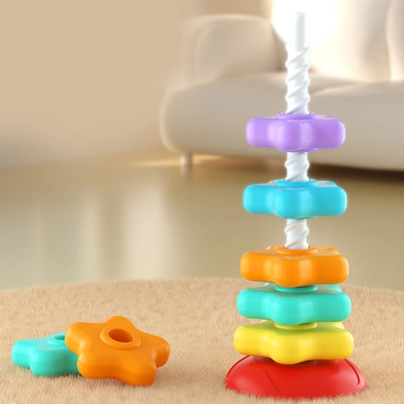 Y4QA Toddler Purning Pierinki do składania zabawek gry dla kolorowych programów rozwojowych poznawczych