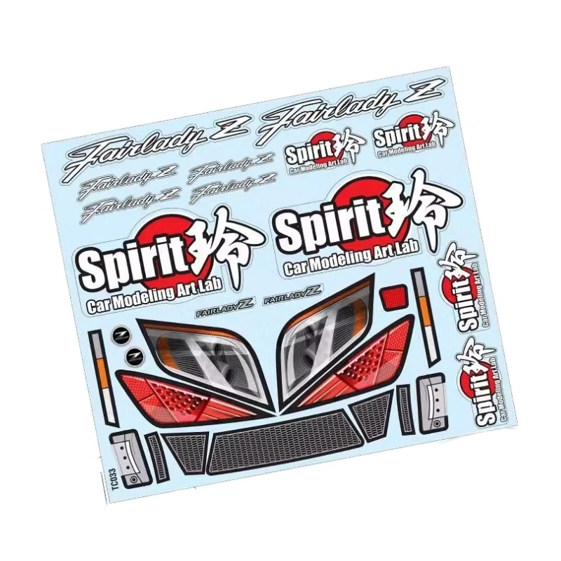 Spirit Rei Decal sheet stickers for RC Drift car 1/10 Nissann 350Z clear lexan body