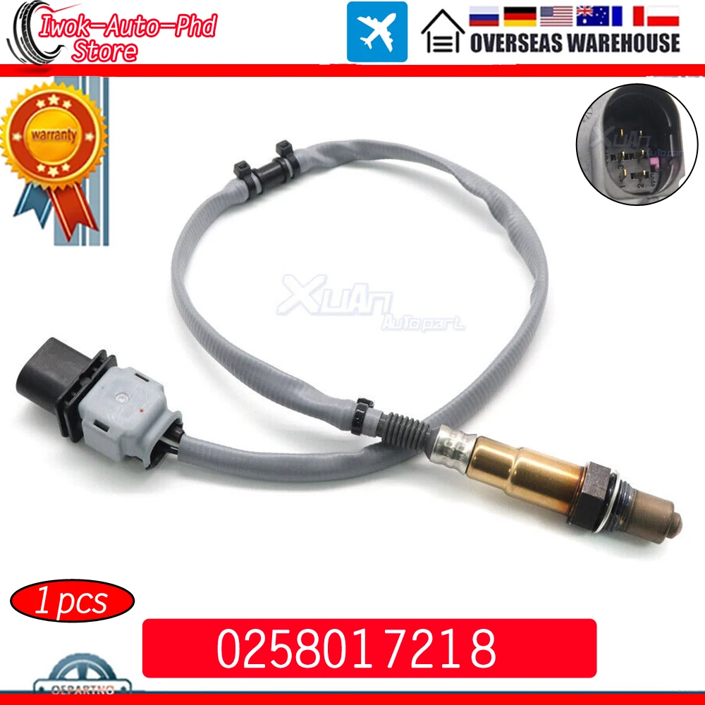 

XUAN Front Air Fuel Ratio Lambda O2 Oxygen Sensor 0258017218 For Porsche Panamera 3.0L 3.6L 4.8L 10-16 Upstream Left 97060612301