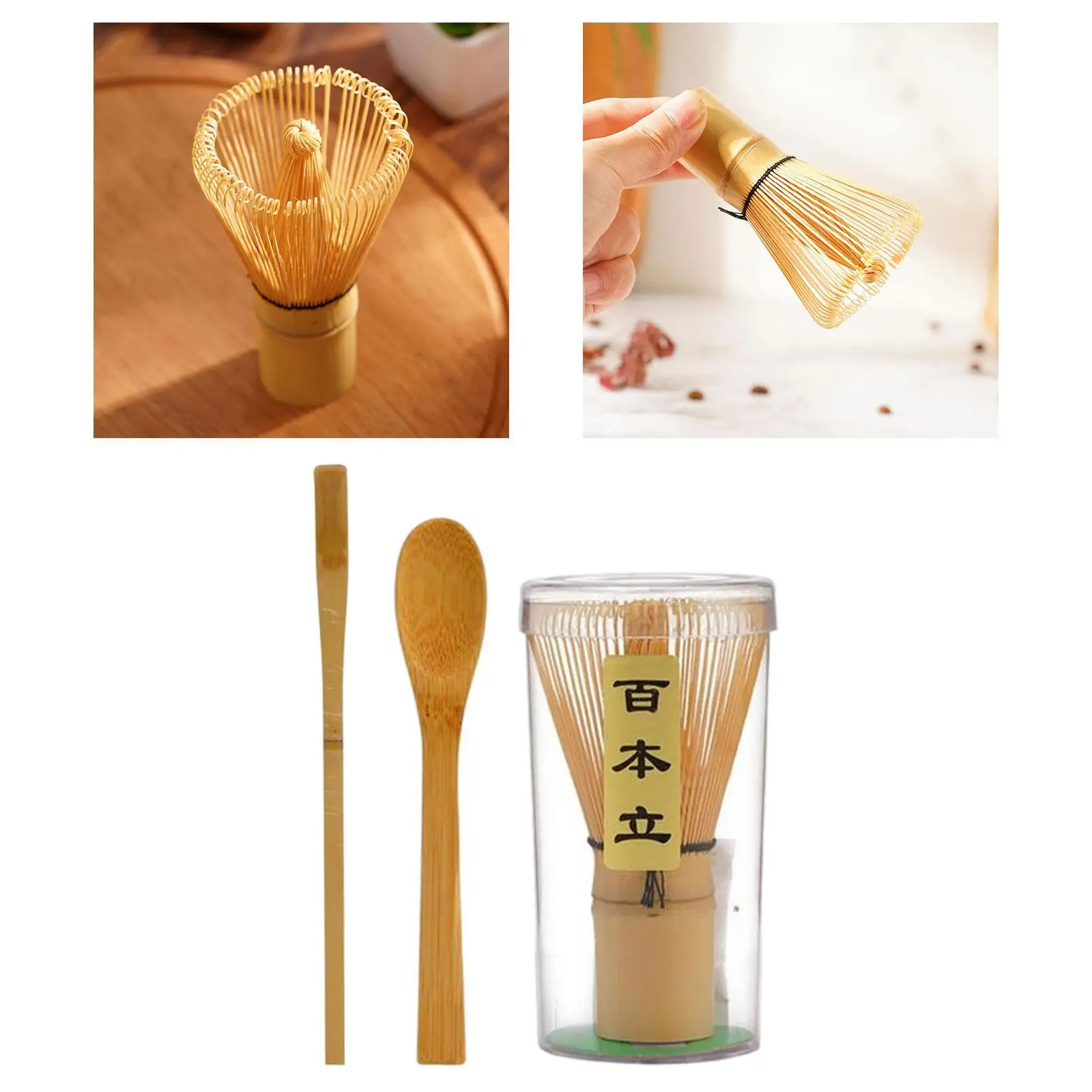 Matcha Schneebesen Set Multifunktions hand gefertigtes Starter Kit Utensil für zeremonielle