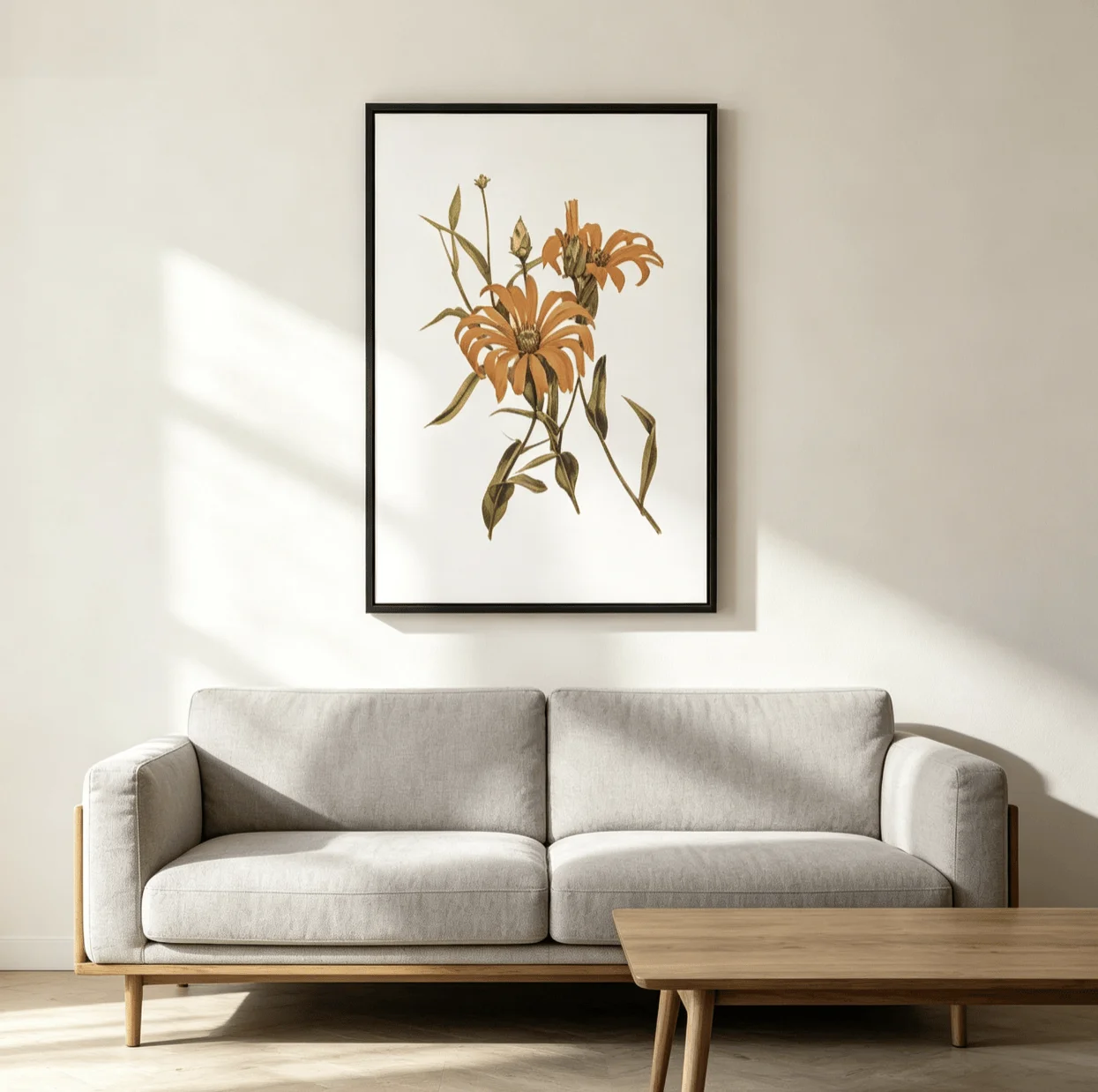 Vintage Botanical Flower Wall Art Canvas Prints, Retro Floral Posters, Antique Plant Decor for Living Room Bedroom Decor