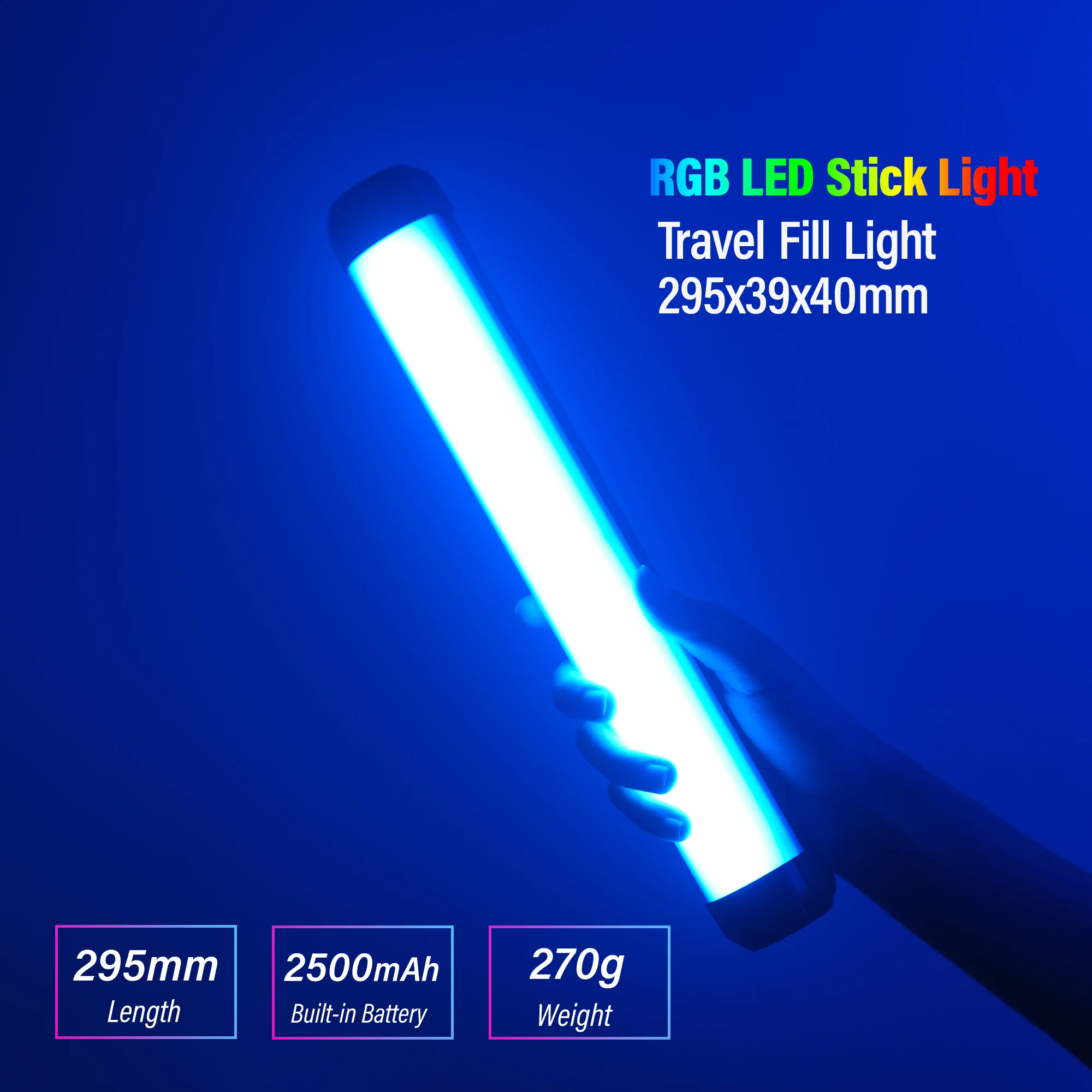 Imagem -03 - Weeylite K21 8w Fotografia Luz Fotográfica Led Stick Light Rgb Led Vídeo Portátil Selfie Foto Preenchimento Luzes Lâmpada Suave Controle App Alta Qualidade Super Brilhante Ímã Forte