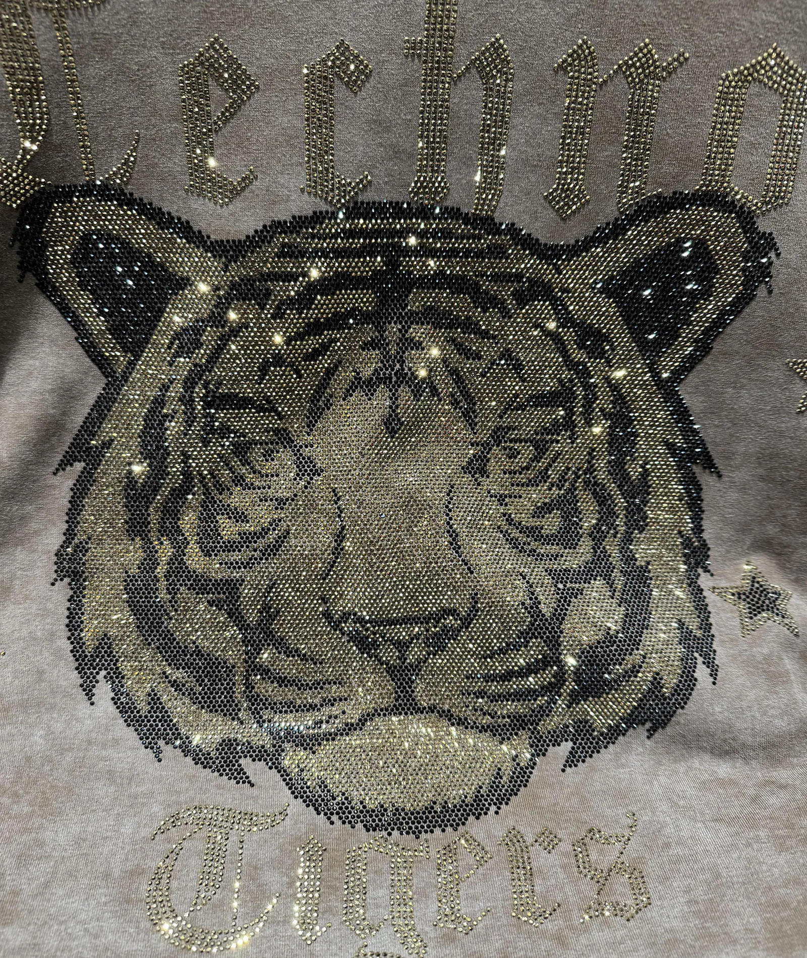 Rhinestone Tiger Luxury Plus Size T-shirts for Women 150KG Short Sleeve Loose Big SizeTunic Ladies Tops Brand Gothic Tshirt Y2K