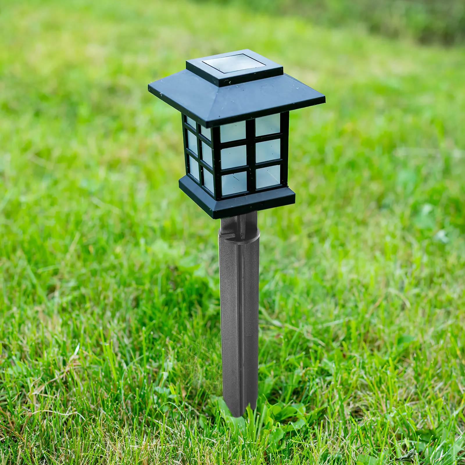 Spike Garden Lights Landscape Stakes Replacement Patio Pegs Black Solar Round Spikes