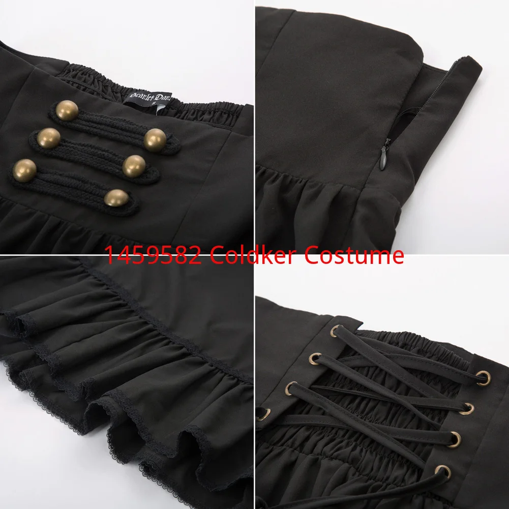 ผู้หญิง Plus ขนาด Gothic กระโปรงยาวกระโปรงยาวเอวสูง Ruffled Hem A-Line กระโปรงเอว Vintage Skater ปาร์ตี้กระโปรง