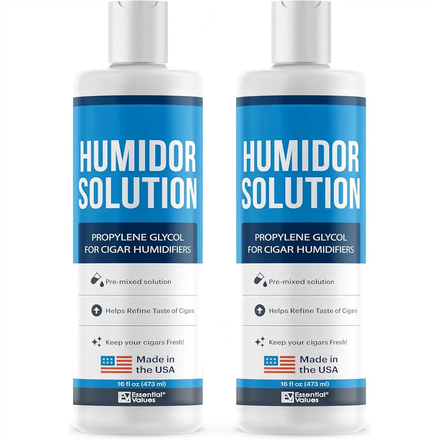 

Cigar Humidor Solution 16oz (2 Pack) for Humidifiers - Maintains 70% RH