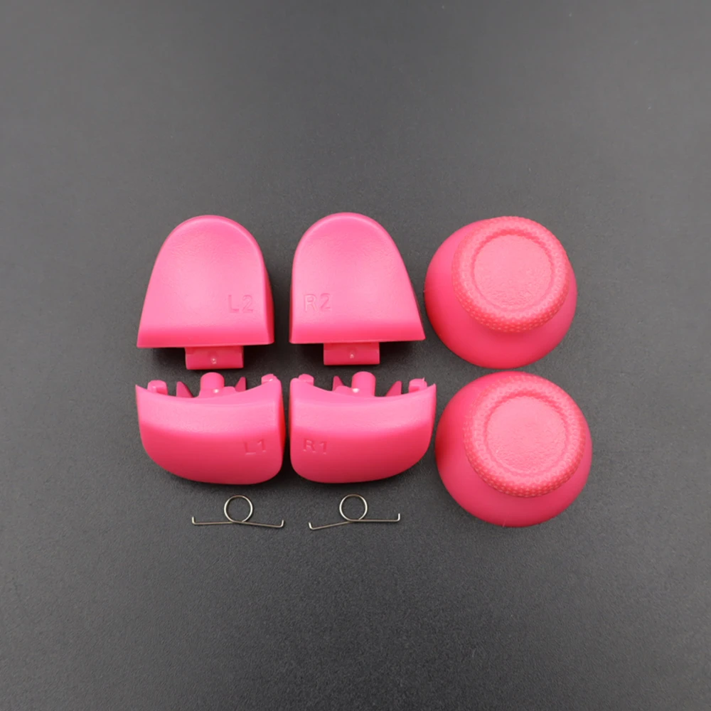 1 Set BDM-030 Joystick-Daumenkappen & R1 L1 R2 L2 Game-Trigger-Tasten mit Feder für PS5 V3.0 Controller Ersatzteil