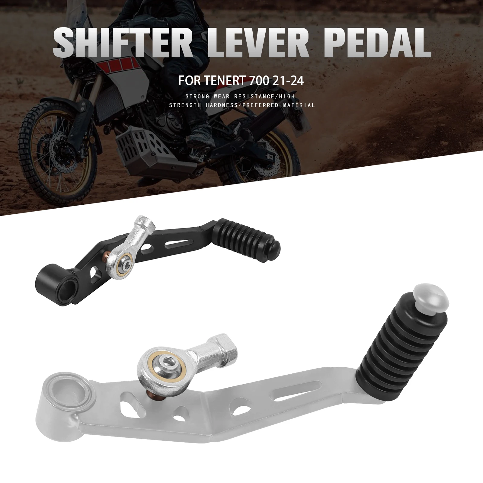 

Motorcycle Gear Shift Lever Shifter Footrest Pedal Lever For YAMAHA TENERE700 Tenere 700 2021-2022 2023 2024 Accessories