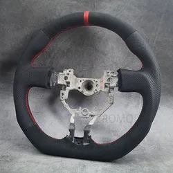 Alcantara Leather Steering Wheel For TOYOTA GT86 SUBARU BRZ SCION Flat Bottom