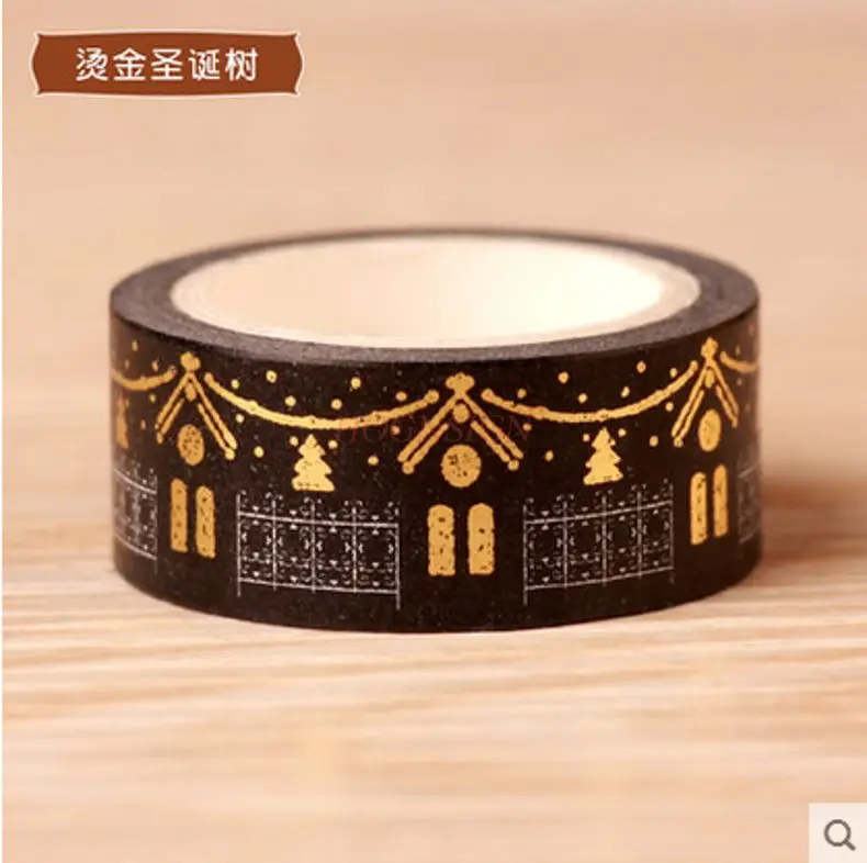 

1 рулон красочной цельной декоративной этикетки для горячего тиснения с бумажной лентой, альбом для ручного счета, без следов, бумажной лентой для ручного отрыва