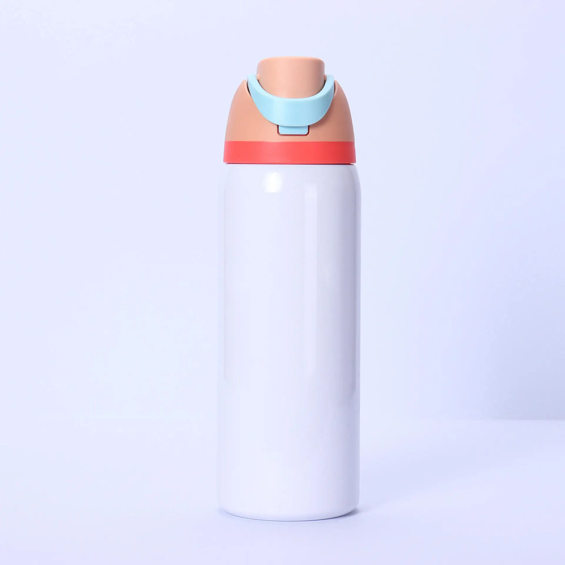 

4pcs Stainless Steel Water Bottle Sublimation Vacuum Insulated Fruit Cup 24oz Portable Direct Drinking for Customize Logo Photo