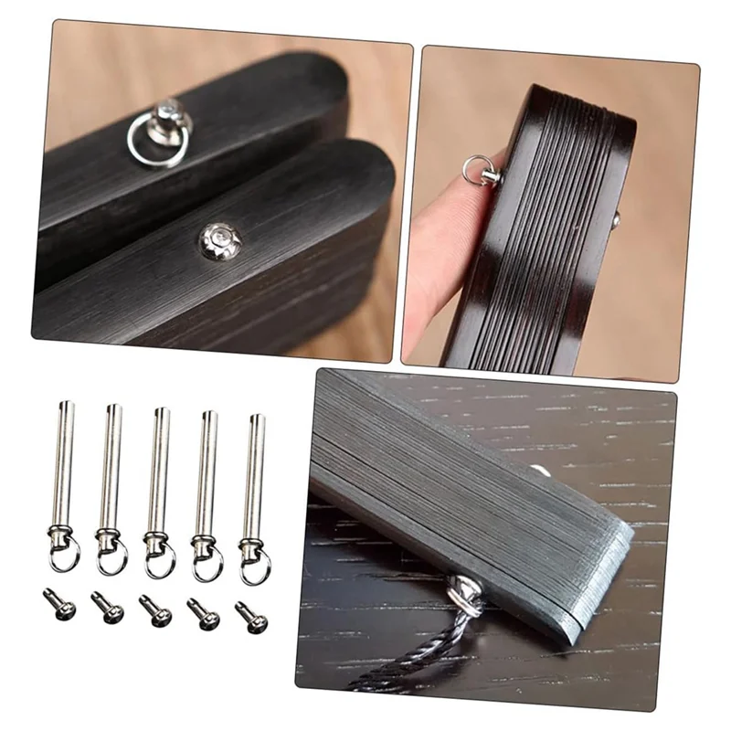 AB42-DIY Folding Fan Crafting Kit With 15 Nuts And Solid Shaft Rivets, Fan Shaft Accessories Set