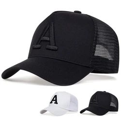 New Summer Baseball Caps Cotton Snapback Hat Fashion Sports Hip hop Trucker Hats Men Women Breathable Mesh Caps Sun Hats Garros