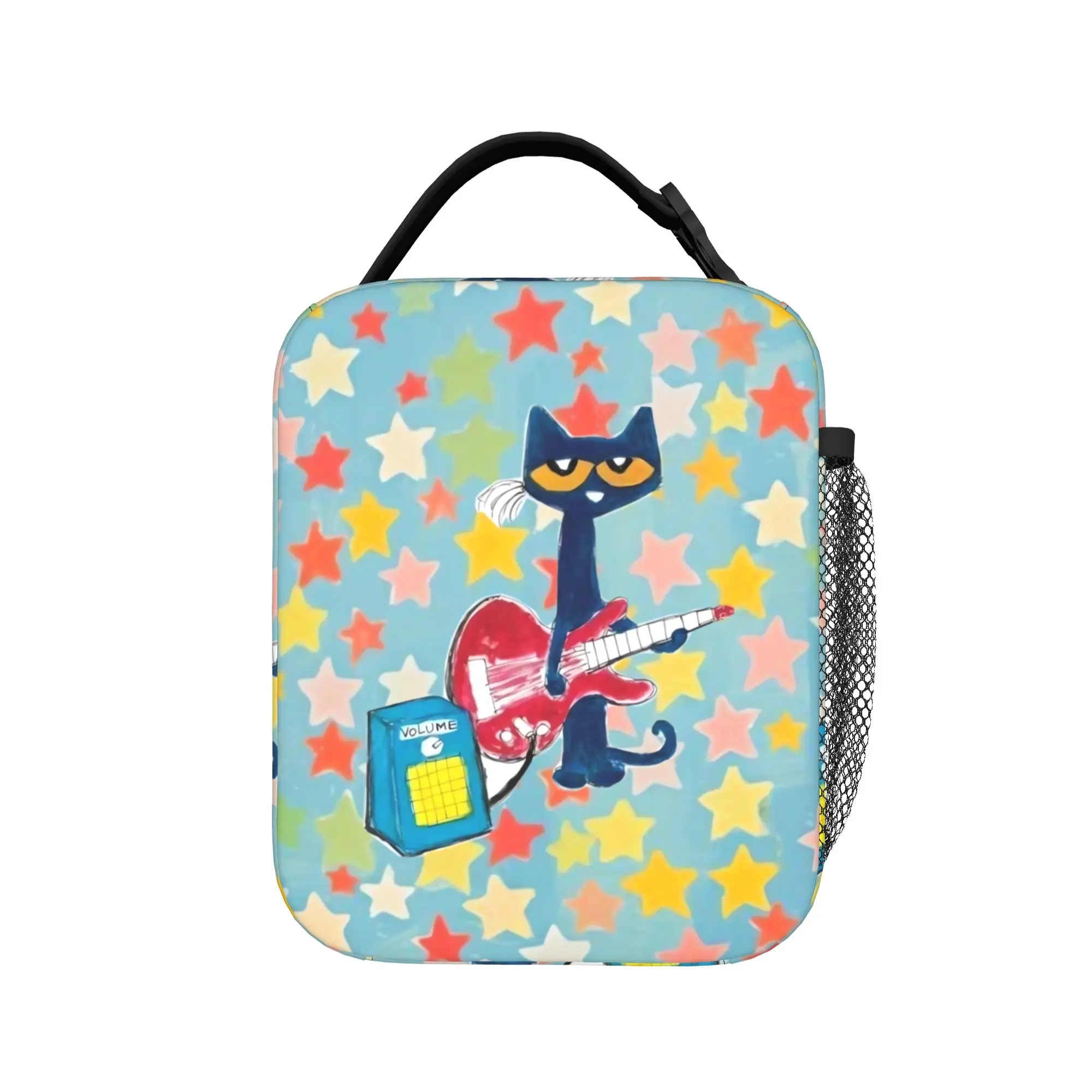 Pete the Cat and His White Shoes Lunch Bag  Fashion Lunch Box For Men Outdoor Picnic Portable Cooler Bag Graphic Tote Food Bags