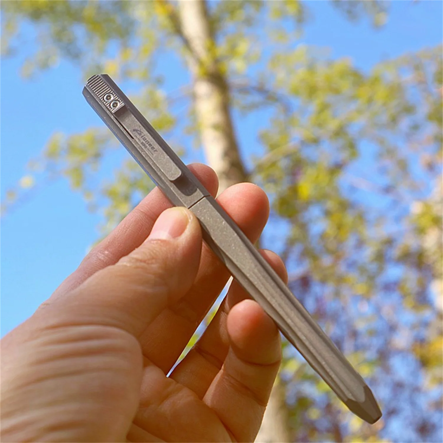 

Pioneer Original Titanium Tactical Pen EDC Slide Decompression Signature Pen G2 Refill Business Pen