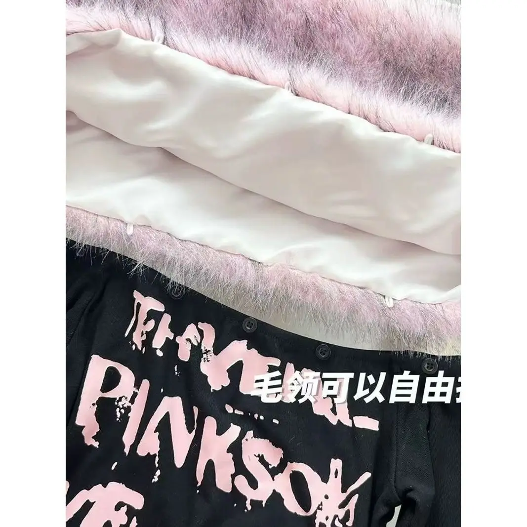 Sweet Vintage Harajuku Fur Collar Patchwork Top Y2k Women Autumn Off-shoulder Slim Shirt Long Sleeve Tshirt Aesthetic Streetwear - Image 4