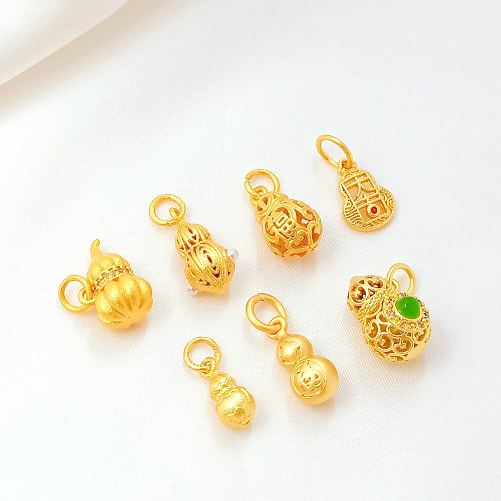 

Латунное покрытие, инкрустация золотом и цирконом, трехмерная тыква, счастливый кулон, сделай сам, изготовление ювелирных изделий, ожерелье, браслет, аксессуары, материалы