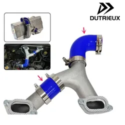 For 2002-2017 Subaru WRX STI Forester XT Top Mount Silicone Intercooler Y-pipe Hose