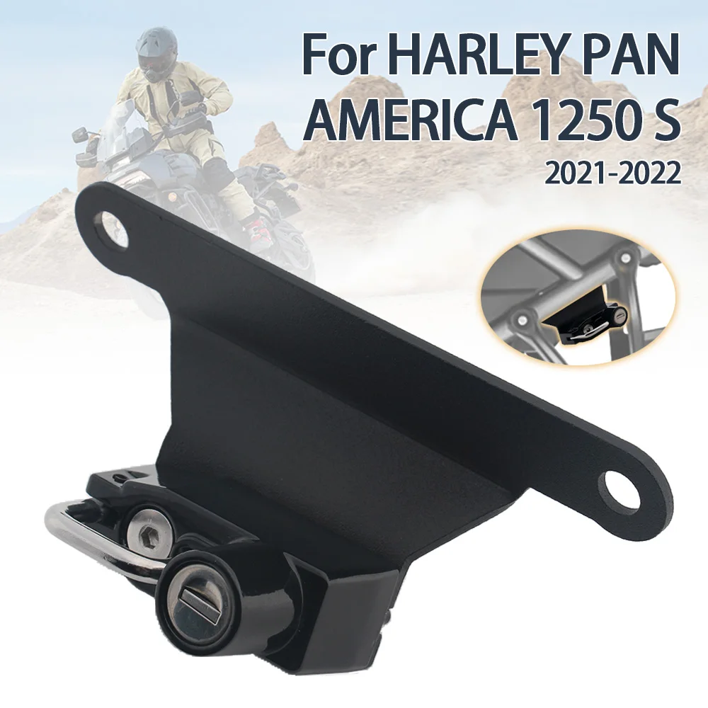 Motorcycle Accessories Rust-Proof Sturdy Aluminum Helmet Lock Kit For Harley PanAmerica 1250 Helmets Security Anti-Theft Lock
