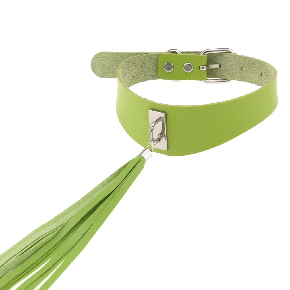 قلادة بحمالة رقبة مُبالغ فيها ومبالغ فيها ومبالغ فيها وبرجعية فردية ، صورة شارع إكليل المد ، قلادة بشراشيب من نسيج هاراجوكو