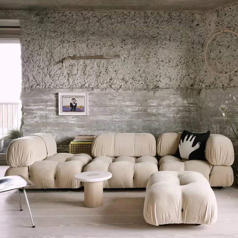 

Modular sofa small apartment square ins single combination fabric