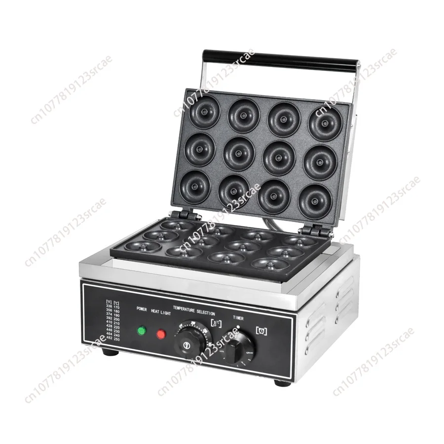 

12 Grid Mini Donut Maker Donut Maker Electric Non-Stick Kids Donut Maker with Timer Thermostat